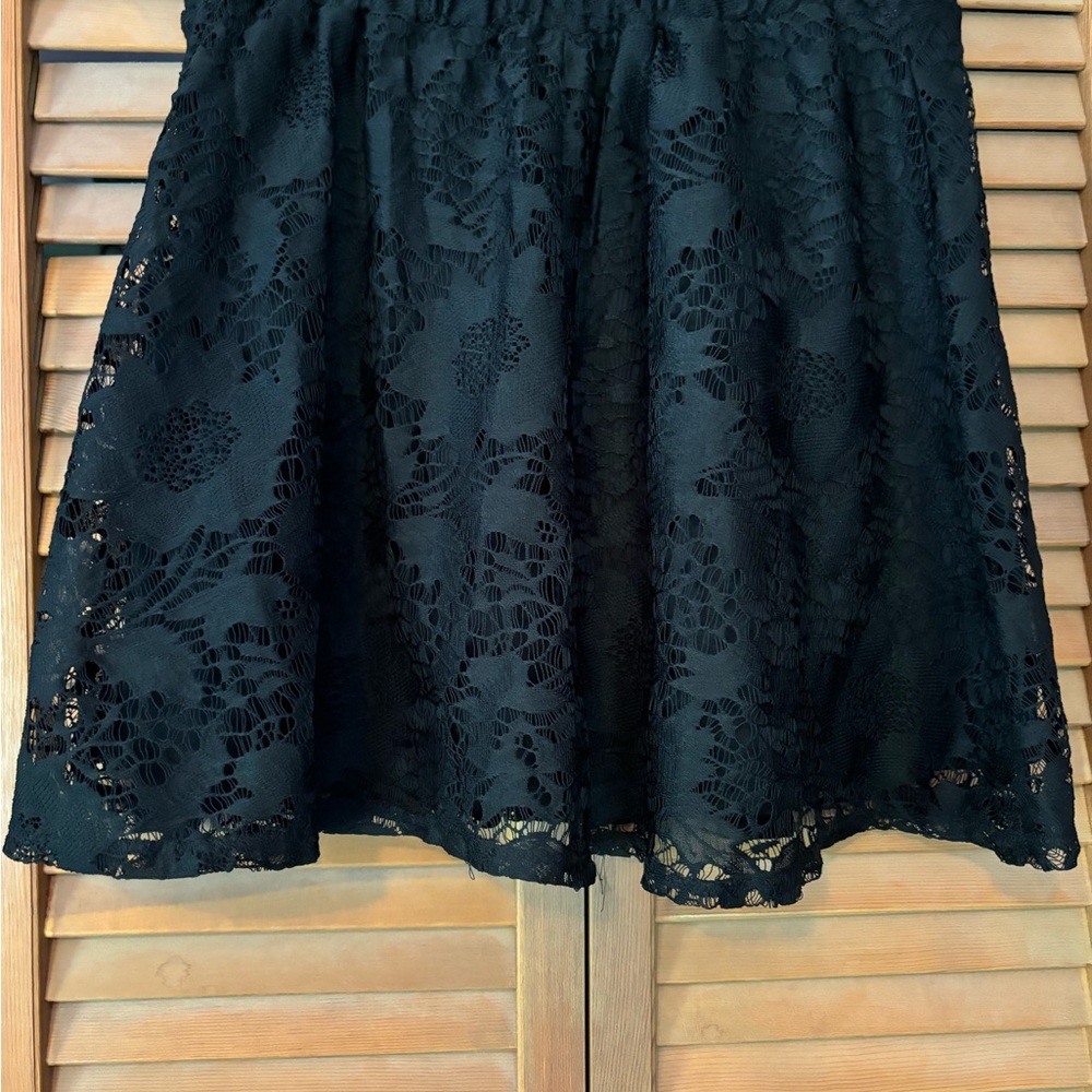 Elegant Black Lace Skirt